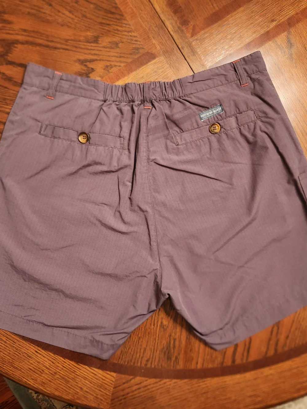 Southern Marsh Tarpon Flats Fishing Shorts Men's XL Gray Microcheck Sportswear